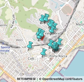 Mappa Via Valdellora, 19124 La Spezia SP, Italia (0.3085)