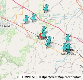 Mappa Via Lorenzini Ezio, 47035 Gambettola FC, Italia (3.47091)