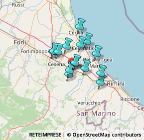 Mappa Via Lorenzini Ezio, 47035 Gambettola FC, Italia (8.38733)