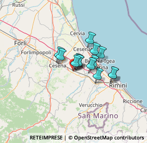 Mappa Via Lorenzini Ezio, 47035 Gambettola FC, Italia (7.86571)