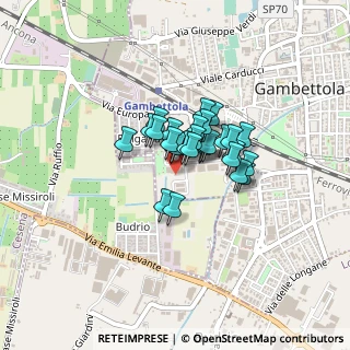 Mappa Via Lorenzini Ezio, 47035 Gambettola FC, Italia (0.24643)