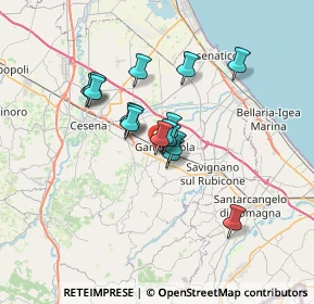 Mappa Via Lorenzini Ezio, 47035 Gambettola FC, Italia (4.825)