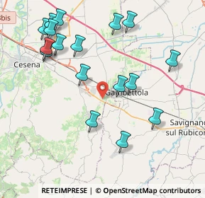 Mappa Via Corinaldo, 47020 Cesena FC, Italia (4.59294)
