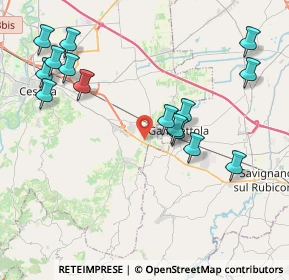 Mappa Via Corinaldo, 47020 Cesena FC, Italia (4.60467)