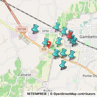 Mappa Via Corinaldo, 47020 Cesena FC, Italia (0.8675)
