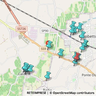 Mappa Via Corinaldo, 47020 Cesena FC, Italia (1.372)