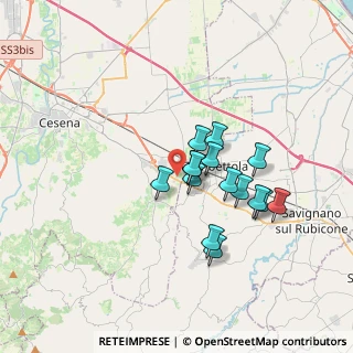 Mappa Via Corinaldo, 47020 Cesena FC, Italia (2.80133)