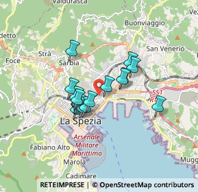 Mappa Via Mario Asso, 19124 La Spezia SP, Italia (1.225)