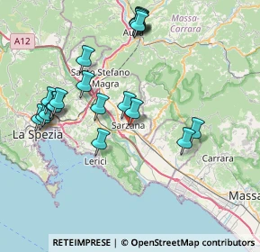 Mappa Via Mazzini, 19038 Sarzana SP, Italia (8.414)
