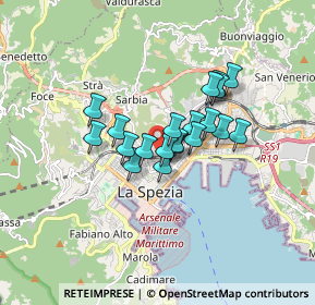 Mappa Via Luigi Aragone, 19124 La Spezia SP, Italia (1.1635)