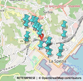 Mappa Piazzale della Stazione, 19122 La Spezia SP, Italia (0.7605)