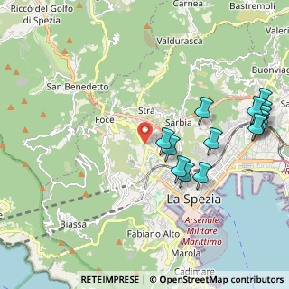 Mappa Via S. Bernardo, 19123 La Spezia SP, Italia (2.44714)