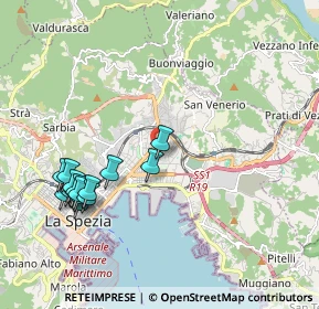 Mappa Via Giorgio Viani, 19126 La Spezia SP, Italia (2.25)