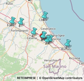 Mappa Via Don Giovanni Minzoni, 47035 Gambettola FC, Italia (14.65636)