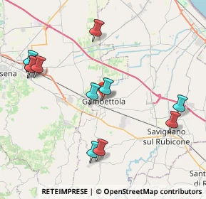 Mappa Via Don Giovanni Minzoni, 47035 Gambettola FC, Italia (4.61818)