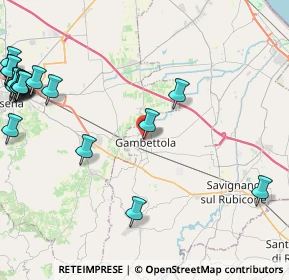 Mappa Via Don Giovanni Minzoni, 47035 Gambettola FC, Italia (6.58)