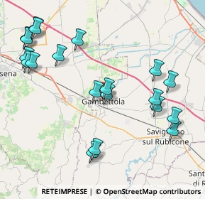 Mappa Via Don Giovanni Minzoni, 47035 Gambettola FC, Italia (4.8265)