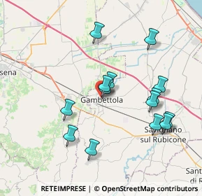 Mappa Via Don Giovanni Minzoni, 47035 Gambettola FC, Italia (3.71357)