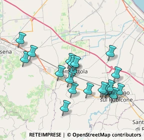 Mappa Via Don Giovanni Minzoni, 47035 Gambettola FC, Italia (3.6605)