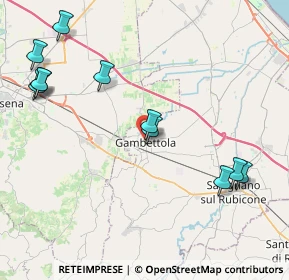Mappa Via Don Giovanni Minzoni, 47035 Gambettola FC, Italia (4.90818)