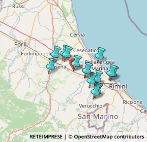 Mappa Largo A.Boschetti, 47035 Gambettola FC, Italia (9.95286)