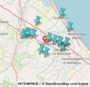 Mappa Largo A.Boschetti, 47035 Gambettola FC, Italia (6.045)