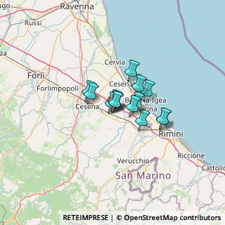 Mappa Via Kennedy, 47035 Gambettola FC, Italia (7.32857)