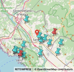 Mappa Via Falcinello, 19038 Sarzana SP, Italia (4.66889)