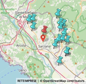 Mappa Via Falcinello, 19038 Sarzana SP, Italia (3.77938)