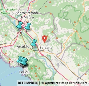 Mappa Via Falcinello, 19038 Sarzana SP, Italia (5.37)
