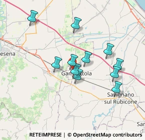 Mappa Via Giuseppe Giusti, 47035 Gambettola FC, Italia (3.23545)