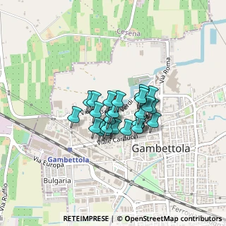 Mappa Via Giuseppe Giusti, 47035 Gambettola FC, Italia (0.25357)