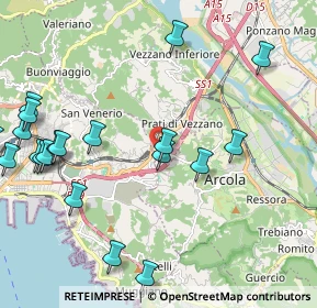 Mappa Via Banzola, 19021 Arcola SP, Italia (2.685)