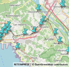 Mappa Via Banzola, 19021 Arcola SP, Italia (3.0765)