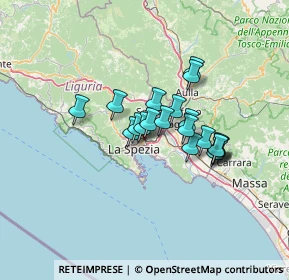 Mappa Via Elba, 19126 La Spezia SP, Italia (9.802)