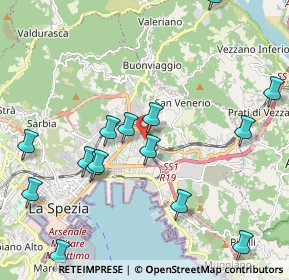 Mappa Via Elba, 19126 La Spezia SP, Italia (2.43533)