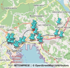 Mappa Via Elba, 19126 La Spezia SP, Italia (1.9585)