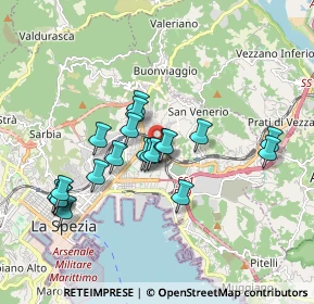 Mappa Via Elba, 19126 La Spezia SP, Italia (1.6575)