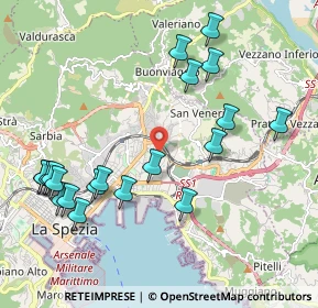 Mappa Via Elba, 19126 La Spezia SP, Italia (2.3545)