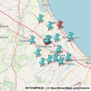 Mappa Via Viole, 47035 Gambettola FC, Italia (6.07)