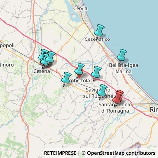 Mappa Via Viole, 47035 Gambettola FC, Italia (7.30615)