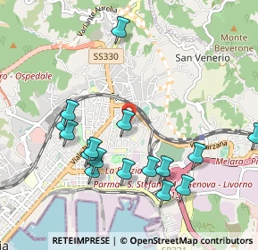 Mappa Via Capraia, 19126 La Spezia SP, Italia (1.08563)