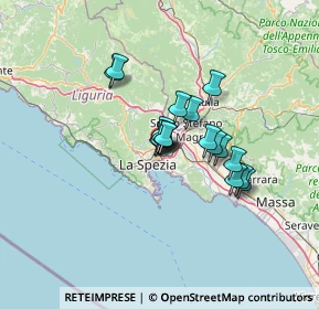 Mappa Via Capraia, 19126 La Spezia SP, Italia (8.885)