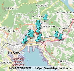 Mappa Via Capraia, 19126 La Spezia SP, Italia (1.18692)