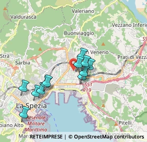 Mappa Via Capraia, 19126 La Spezia SP, Italia (1.61833)