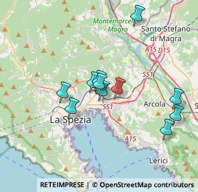 Mappa Via Capraia, 19126 La Spezia SP, Italia (3.12636)