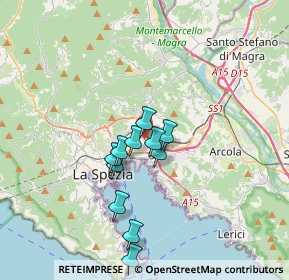 Mappa Via Capraia, 19126 La Spezia SP, Italia (2.87545)