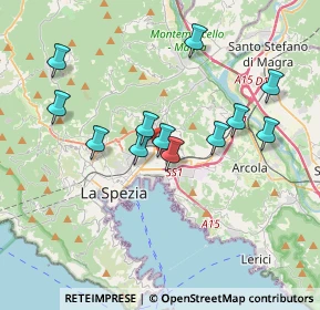 Mappa Via Capraia, 19126 La Spezia SP, Italia (3.4225)