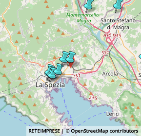 Mappa Via Capraia, 19126 La Spezia SP, Italia (4.56083)