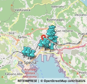 Mappa 19125 La Spezia SP, Italia (1.167)